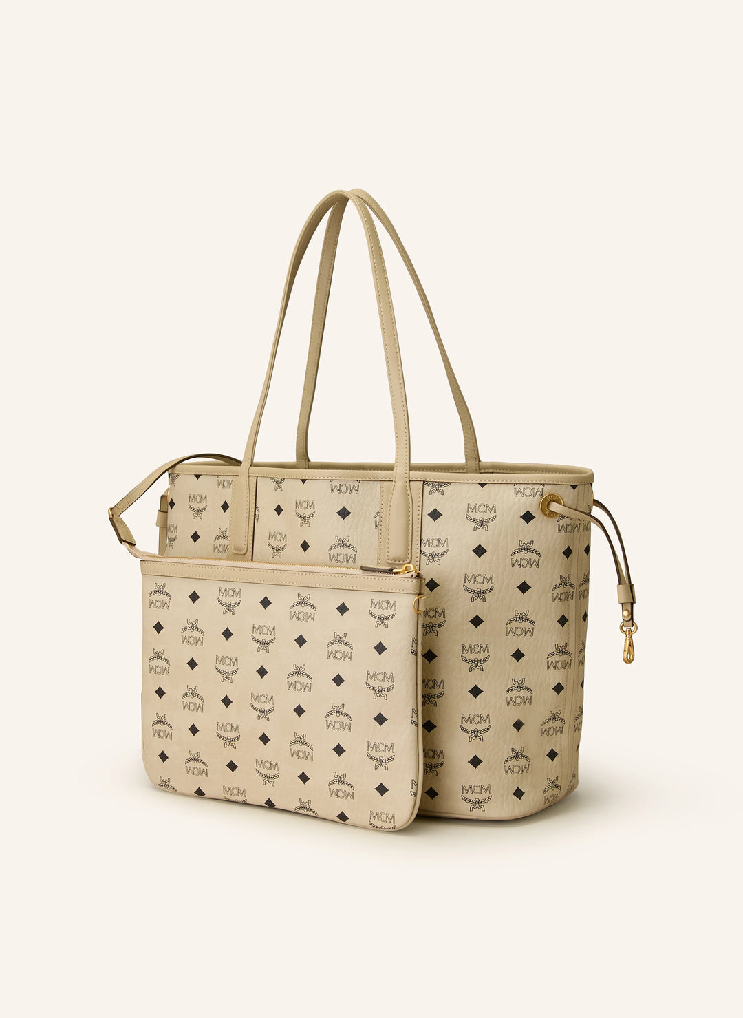MCM Liz Shopper Medium Beige