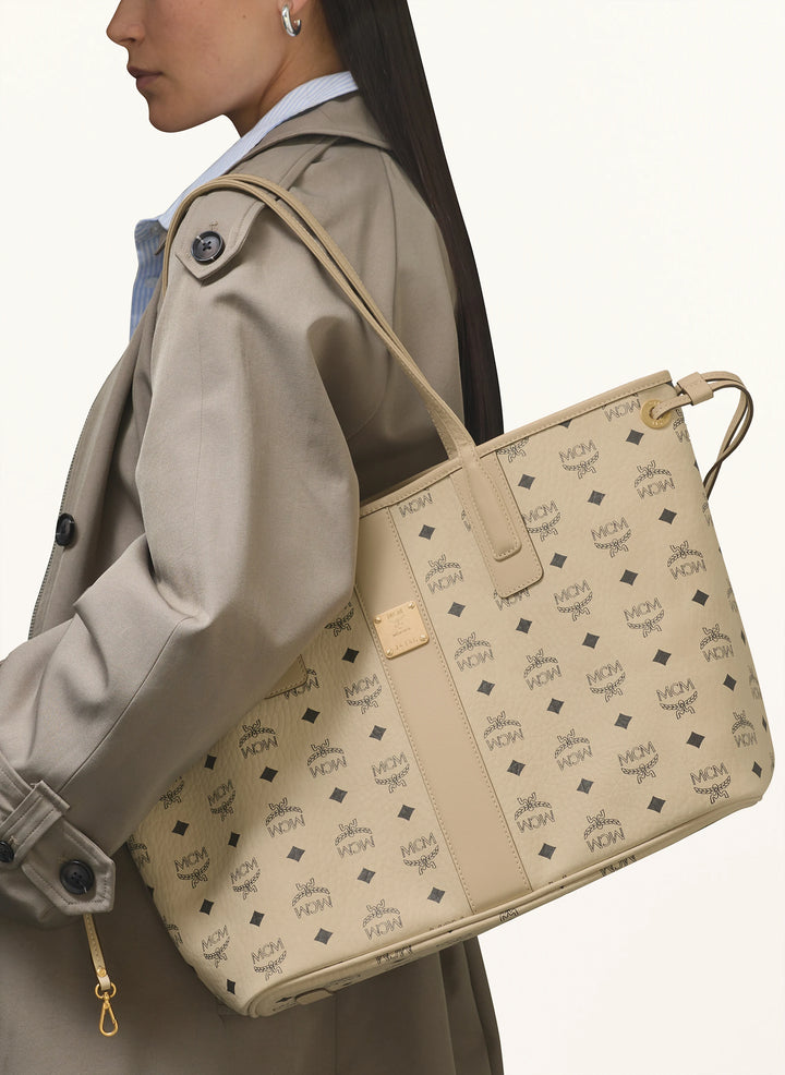 MCM Liz Shopper Medium Beige