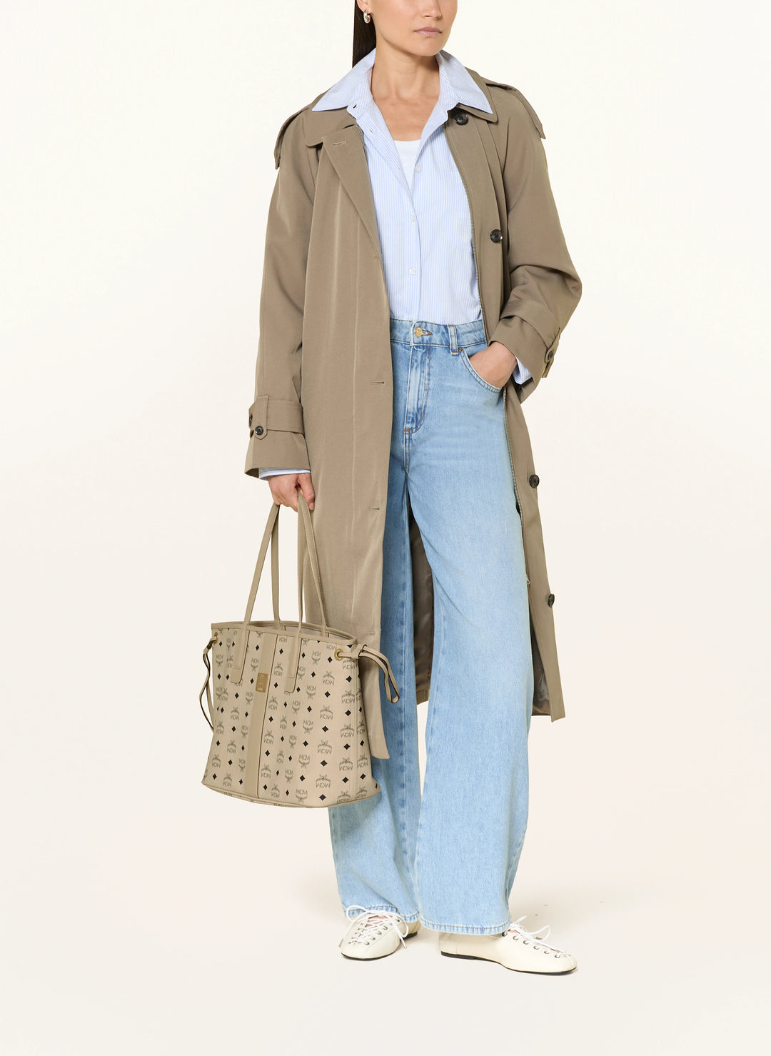 MCM Liz Shopper Medium Beige