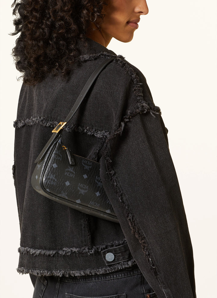 MCM Aren Shoulder Bag Black