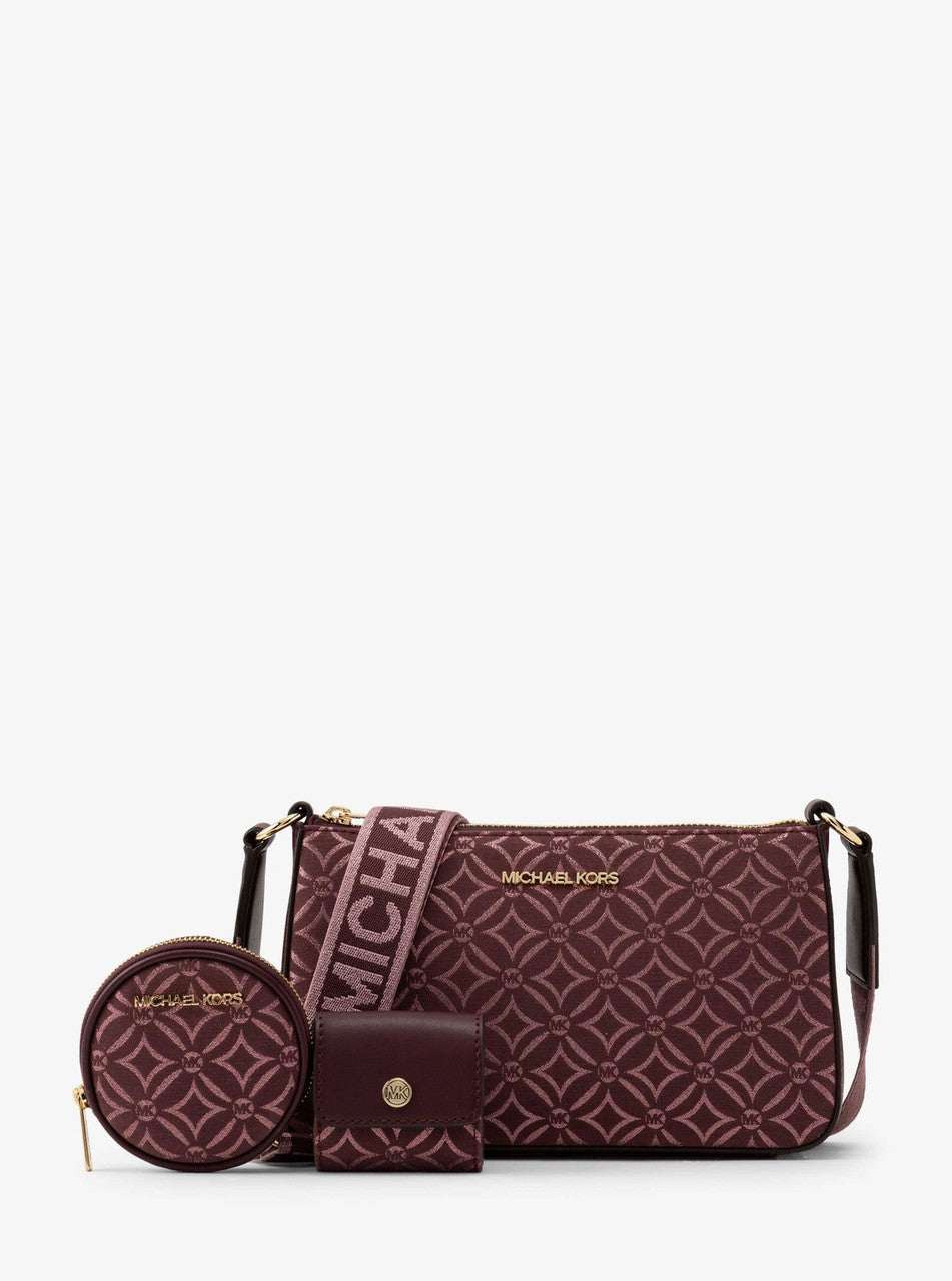 Michael Kors Crossbody Atech Oxblood