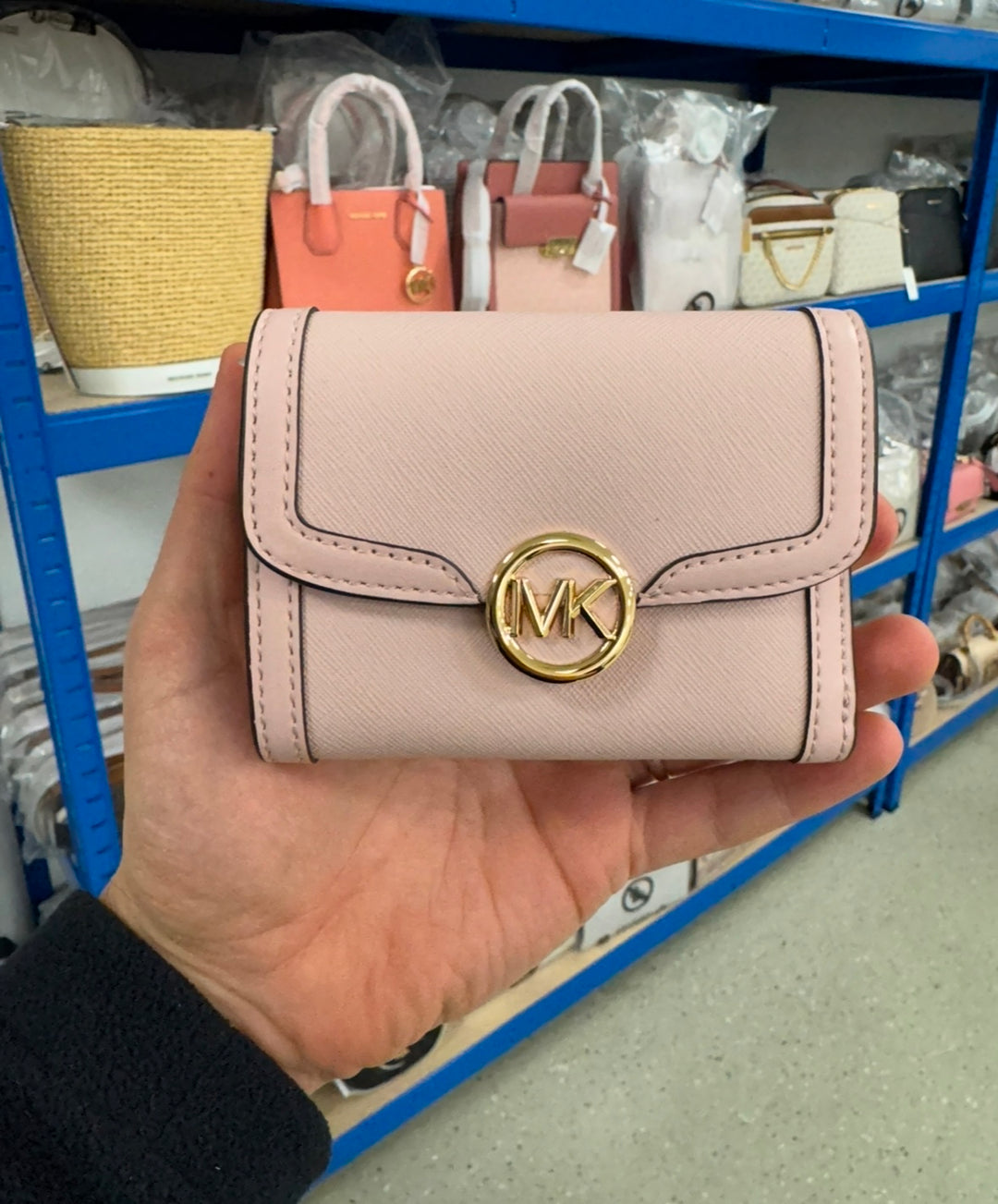 Michael Kors Leida Geldbeutel Powder Blush