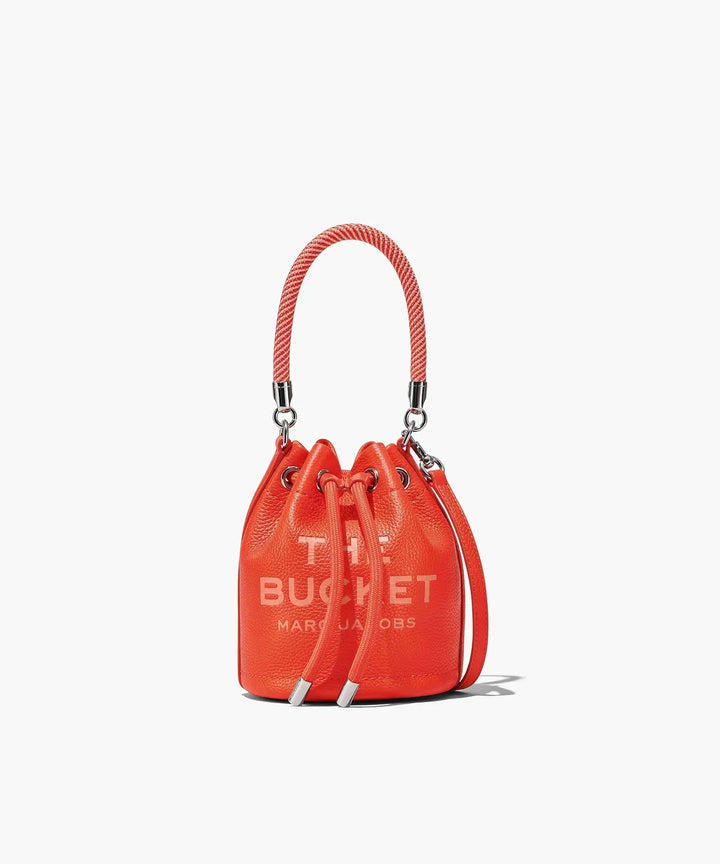 Marc Jacobs The Mini Leather Bucket Bag Electric Orange