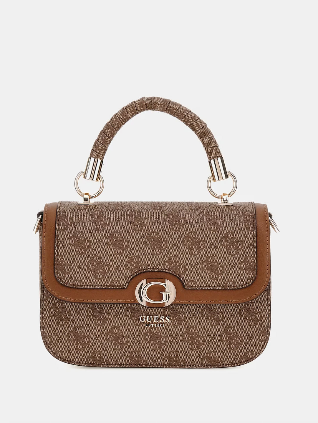 Guess Orlina Logo Latte Logo Brown