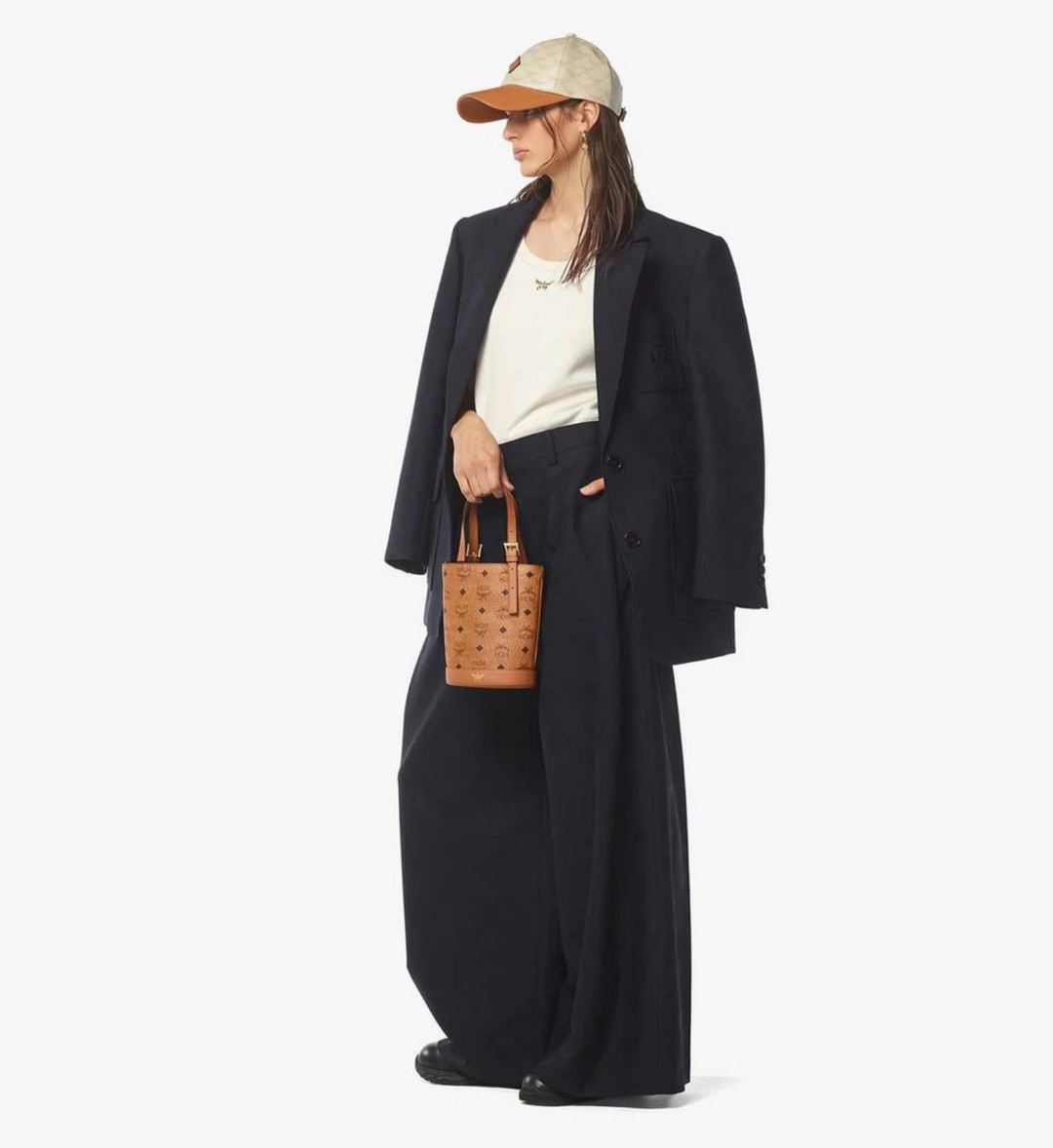 MCM Bucket Tote Cognac