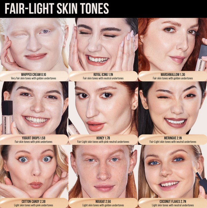 Huda Beauty Faux Filler Liquid Concealer Yoghurt Drops
