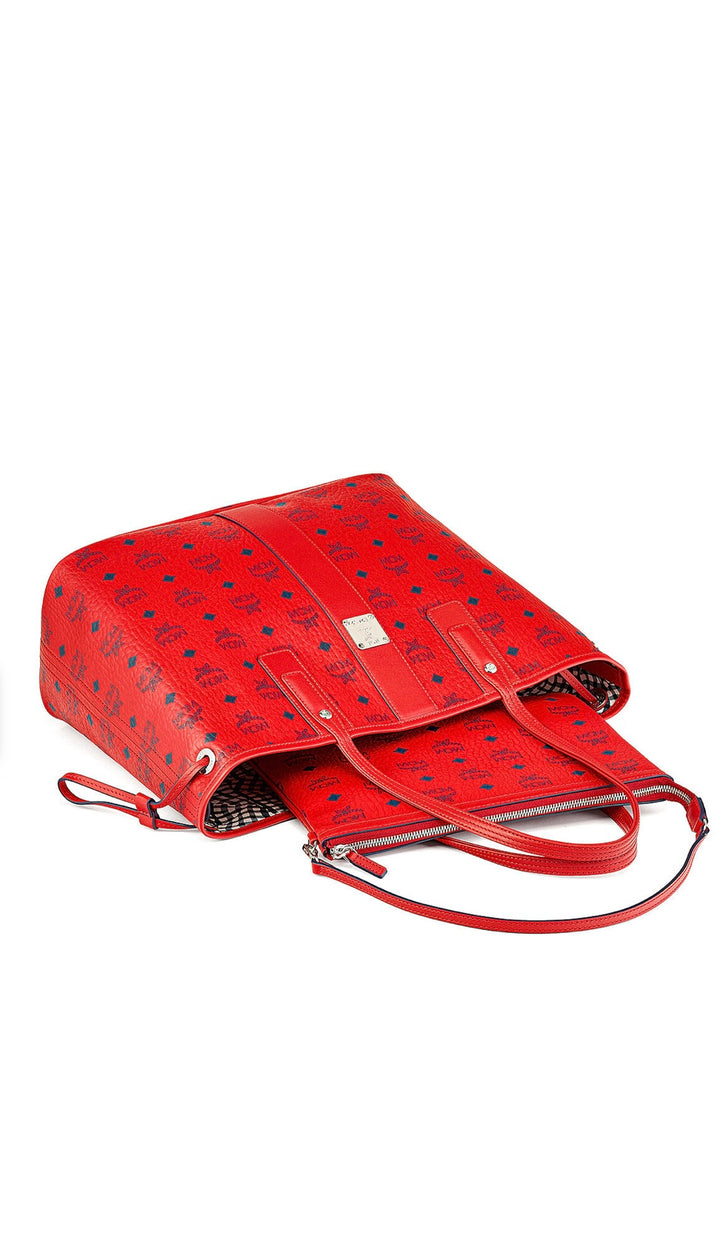 MCM Red Candy Medium Shopper