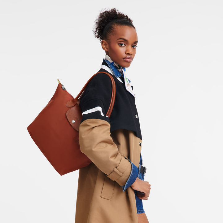 Longchamp Shopper M Le Pliage Green Kastanie