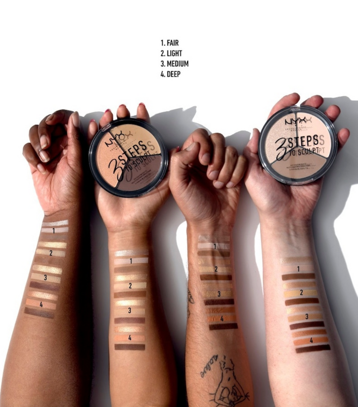 NYX 3 Step To Sculpt Light