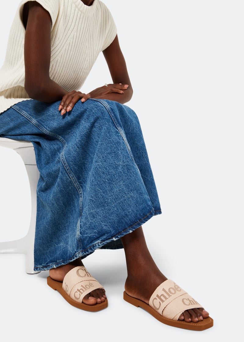 Chloe Schlappen Beige