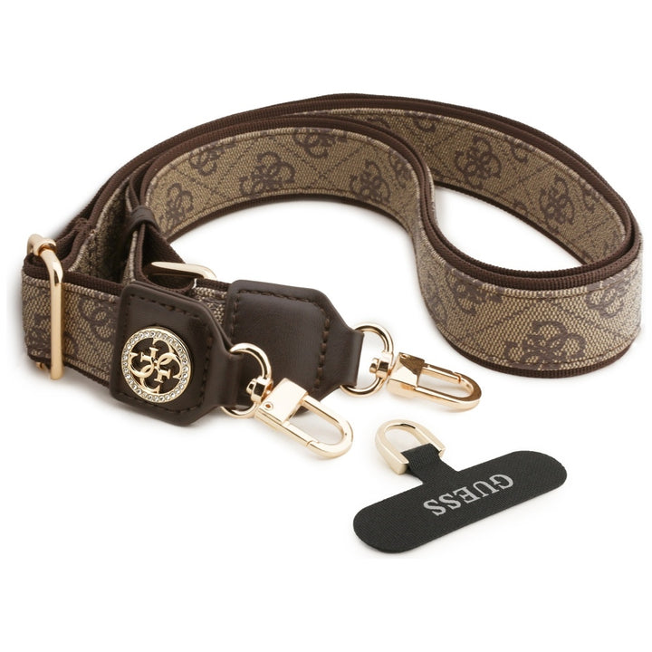 Guess Strass Metal Universal Handykette Braun