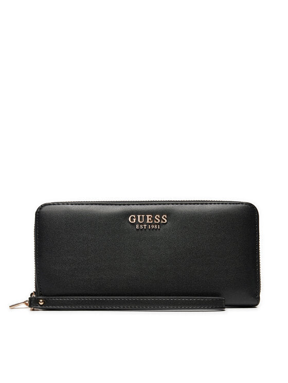 Guess Laurel Large Zip Geldbeutel Schwarz