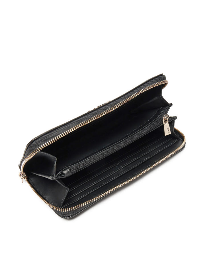 Guess Laurel Large Zip Geldbeutel Schwarz
