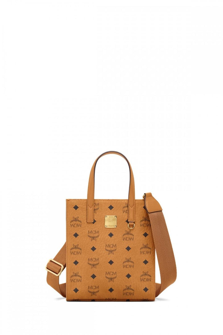 MCM Aren Vi Tote Cognac