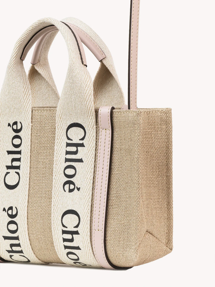 Chloe Tote Bag Mini Woody Cement Pink