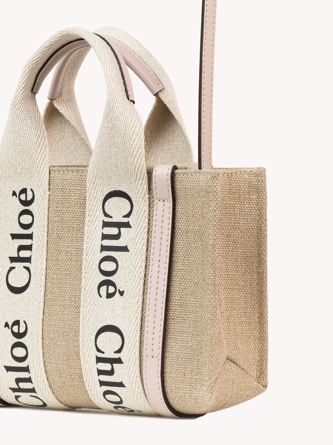 Chloe Tote Bag Mini Woody Cement Pink
